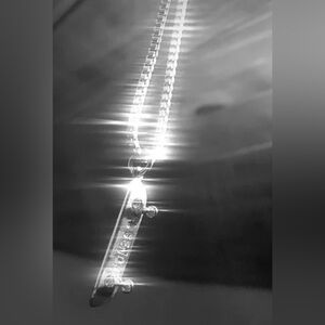 NIB Skateboard Pendant Silver